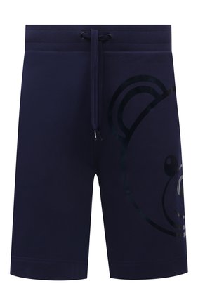 Мужские хлопковые шорты MOSCHINO темно-синего цвета, арт. A4309/8113 | Фото 1 (Материал внешний: Хлопок; Кросс-КТ: домашняя одежда)