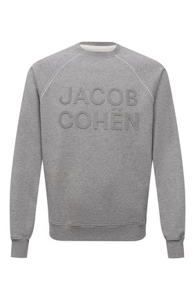 Мужской хлопковый свитшот JACOB COHEN серого цвета по цене 35950 руб., арт. U 6 001 03 M 4316/A933 | Фото 1 Мужской хлопковый свитшот JACOB COHEN серого цвета, арт. U 6 001 03 M 4316/A933 | Фото 1 (Длина (для топов): Стандартные; Материал внешний: Хлопок; Рукава: Длинные; Принт: С принтом; Мужское Кросс-КТ: свитшот-одежда; Стили: Спорт-шик)