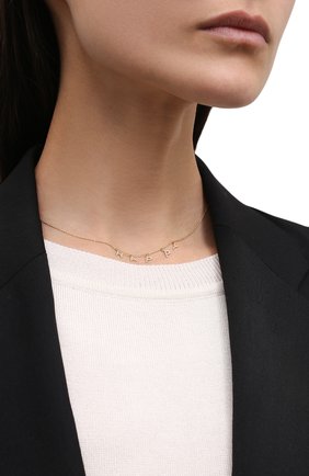 Женское колье happy J-POINT золотого цвета по цене 59000 руб., арт. ИПГ857.81.051021.2Y | Фото 2 Женское колье happy J-POINT золотого цвета, арт. ИПГ857.81.051021.2Y | Фото 2 (Материал: Золото)