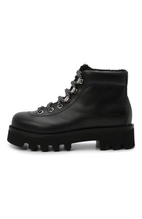Женские кожаные ботинки PROENZA SCHOULER черного цвета по цене 51750 руб., арт. PS37230D/14220 | Фото 2 Женские кожаные ботинки PROENZA SCHOULER черного цвета, арт. PS37230D/14220 | Фото 2 (Каблук высота: Низкий; Материал утеплителя: Натуральный мех; Подошва: Платформа; Женское Кросс-КТ: Хайкеры-ботинки; Материал внешний: Кожа)