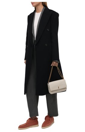Женские замшевые ботинки LORO PIANA розового цвета по цене 161500 руб., арт. FAG3602 | Фото 2 Женские замшевые ботинки LORO PIANA розового цвета, арт. FAG3602 | Фото 2 (Подошва: Платформа; Каблук высота: Низкий; Материал утеплителя: Натуральный мех; Женское Кросс-КТ: Дезерты-ботинки; Материал внешний: Кожа, Замша)