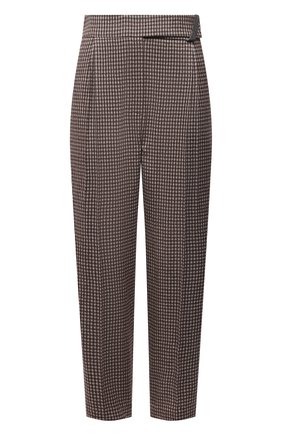 Женские брюки из шерсти и шелка BRUNELLO CUCINELLI коричневого цвета по цене 122500 руб., арт. MB044P7877 | Фото 1 Женские брюки из шерсти и шелка BRUNELLO CUCINELLI коричневого цвета, арт. MB044P7877 | Фото 1 (Материал внешний: Шерсть; Длина (брюки, джинсы): Стандартные; Женское Кросс-КТ: Брюки-одежда; Стили: Кэжуэл; Силуэт Ж (брюки и джинсы): Прямые)