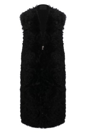 Женский меховой жилет GIVENCHY черного цвета по цене 286000 руб., арт. BM00TG614R | Фото 1 Женский меховой жилет GIVENCHY черного цвета, арт. BM00TG614R | Фото 1 (Материал внешний: Натуральный мех, Шерсть; Длина (верхняя одежда): До колена; Материал подклада: Купро; Женское Кросс-КТ: Мех; Стили: Кэжуэл)