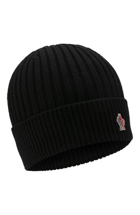 Мужская шерстяная шапка MONCLER GRENOBLE черного цвета по цене 15100 руб., арт. G2-097-3B000-14-04761 | Фото 1 Мужская шерстяная шапка MONCLER GRENOBLE черного цвета, арт. G2-097-3B000-14-04761 | Фото 1 (Материал: Шерсть, Текстиль; Кросс-КТ: Трикотаж)