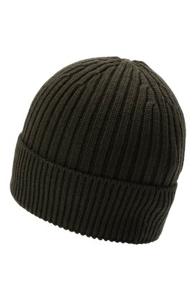 Мужская шерстяная шапка MONCLER GRENOBLE хаки цвета по цене 15100 руб., арт. G2-097-3B000-14-04761 | Фото 2 Мужская шерстяная шапка MONCLER GRENOBLE хаки цвета, арт. G2-097-3B000-14-04761 | Фото 2 (Материал: Шерсть, Текстиль; Кросс-КТ: Трикотаж)