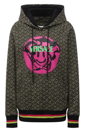Женский хлопковое худи VERSACE хаки цвета по цене 99500 руб., арт. 1002412/1A01805 | Фото 1 Женский хлопковое худи VERSACE хаки цвета, арт. 1002412/1A01805 | Фото 1 (Материал внешний: Хлопок; Рукава: Длинные; Длина (для топов): Стандартные; Стили: Спорт-шик; Женское Кросс-КТ: Худи-одежда)