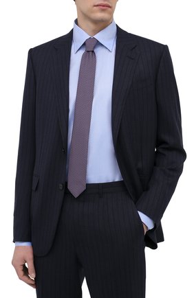 Мужской галстук BOSS фиолетового цвета, арт. 50466575 | Фото 2 (Принт: С принтом)