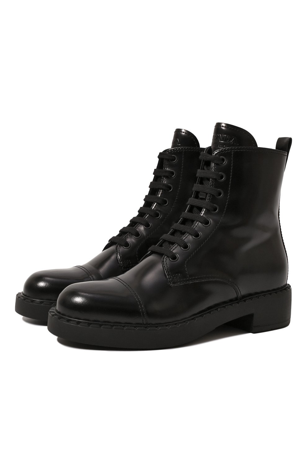 Кожаные ботинки Prada 1T360M-055-F0002-B050