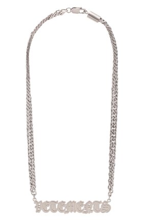 Женское колье VETEMENTS серебряного цвета, арт. UE52NE200S 50100 BRASS | Фото 1 (Материал: Металл)