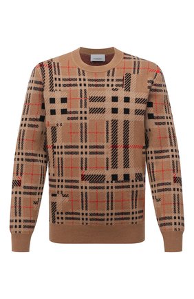 Мужской кашемировый свитер BURBERRY бежевого цвета по цене 75900 руб., арт. 8045523 | Фото 1 Мужской кашемировый свитер BURBERRY бежевого цвета, арт. 8045523 | Фото 1 (Материал внешний: Кашемир, Шерсть; Длина (для топов): Стандартные; Рукава: Длинные; Мужское Кросс-КТ: Свитер-одежда; Принт: С принтом; Стили: Кэжуэл; Одежда: Одежда)