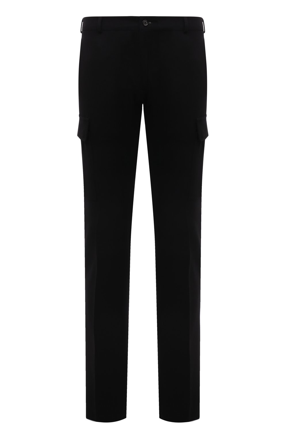 Мужские шерстяные брюки-карго RALPH LAUREN черного цвета, арт. 790860051 | Фото 1 (Силуэт М (брюки): Карго; Материал внешний: Шерсть; Длина (брюки, джинсы): Стандартные; Случай: Повседневный; Стили: Кэжуэл)
