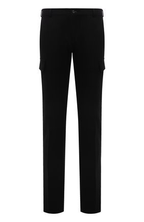 Мужские шерстяные брюки-карго RALPH LAUREN черного цвета, арт. 790860051 | Фото 1 (Длина (брюки, джинсы): Стандартные; Материал внешний: Шерсть; Случай: Повседневный; Силуэт М (брюки): Карго; Стили: Кэжуэл)