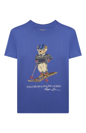 Детская хлопковая футболка POLO RALPH LAUREN голубого цвета по цене 4265 руб., арт. 323853790 | Фото 1 Детская хлопковая футболка POLO RALPH LAUREN голубого цвета, арт. 323853790 | Фото 1 (Рукава: Короткие; Материал внешний: Хлопок; Одежда мальчики: Одежда мальчики)