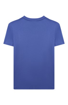 Детская хлопковая футболка POLO RALPH LAUREN голубого цвета по цене 4265 руб., арт. 323853790 | Фото 2 Детская хлопковая футболка POLO RALPH LAUREN голубого цвета, арт. 323853790 | Фото 2 (Рукава: Короткие; Материал внешний: Хлопок; Одежда мальчики: Одежда мальчики)