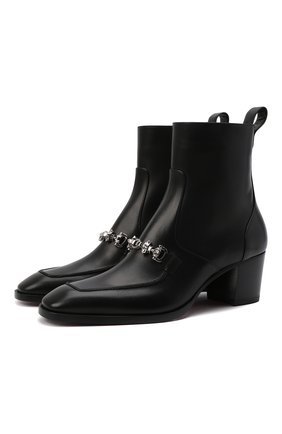 Мужские кожаные сапоги mayerswing CHRISTIAN LOUBOUTIN черного цвета по цене 104500 руб., арт. 3211090/MAYERSWING FLAT | Фото 1 Мужские кожаные сапоги mayerswing CHRISTIAN LOUBOUTIN черного цвета, арт. 3211090/MAYERSWING FLAT | Фото 1 (Подошва: Плоская; Каблук высота: Высокий; Материал внешний: Кожа; Материал внутренний: Натуральная кожа; Мужское Кросс-КТ: Сапоги-обувь; Материал утеплителя: Без утеплителя)