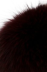 Женская шапка-ушанка из меха песца FURLAND бордового цвета, арт. 0194803310085600211 | Фото 4 (Материал: Натуральный мех)