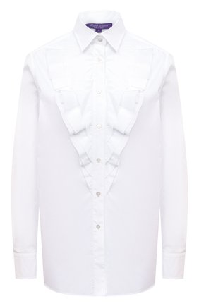 Женская хлопковая рубашка RALPH LAUREN белого цвета по цене 115000 руб., арт. 290864948 | Фото 1