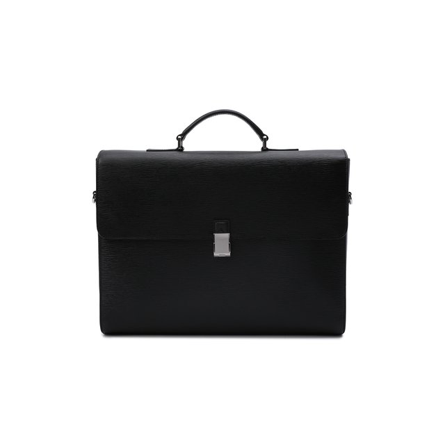 Кожаный портфель BOSS 50460855, цвет чёрный, размер NS