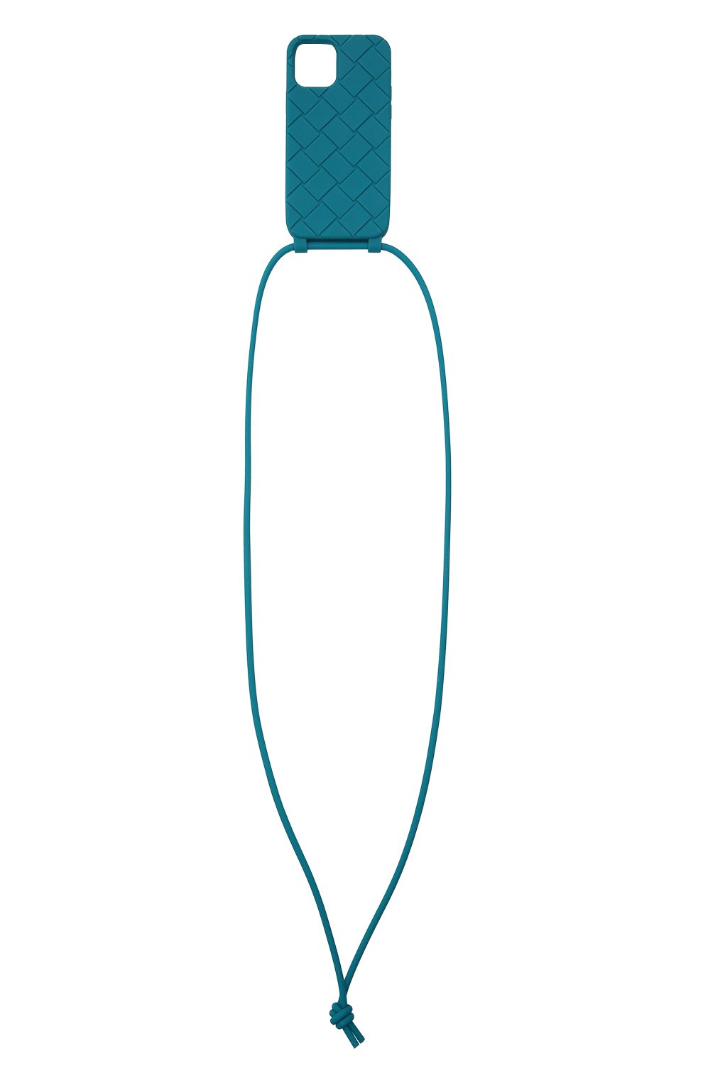 Чехол для iphone 12/12 pro BOTTEGA VENETA бирюзового цвета, арт. 680029/V0EY0 | Фото 3 (Материал: Пластик)