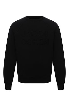 Мужской хлопковый свитшот JACOB COHEN черного цвета по цене 35950 руб., арт. U 6 001 03 M 4316/C74 | Фото 1 Мужской хлопковый свитшот JACOB COHEN черного цвета, арт. U 6 001 03 M 4316/C74 | Фото 1 (Рукава: Длинные; Материал внешний: Хлопок; Длина (для топов): Стандартные; Мужское Кросс-КТ: свитшот-одежда; Стили: Кэжуэл; Принт: Без принта)