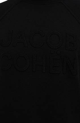 Мужской хлопковый свитшот JACOB COHEN черного цвета, арт. U 6 001 03 M 4316/C74 | Фото 5 (Рукава: Длинные; Принт: Без принта; Длина (для топов): Стандартные; Мужское Кросс-КТ: свитшот-одежда; Материал внешний: Хлопок; Стили: Кэжуэл)