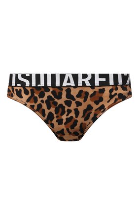 Женские трусы-бразилиана DSQUARED2 леопардового цвета по цене 10800 руб., арт. D8LL13750 | Фото 1 Женские трусы-бразилиана DSQUARED2 леопардового цвета, арт. D8LL13750 | Фото 1 (Материал внешний: Синтетический материал; Женское Кросс-КТ: Трусы)