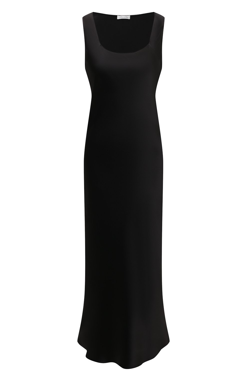 Женская шелковая сорочка LUNA DI SETA черного цвета, арт. VLST60812 | Фото 1 (Материал внешний: Шелк)