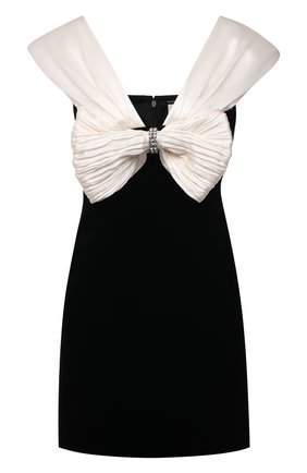 Женское платье SAINT LAURENT черно-белого цвета по цене 286000 руб., арт. 670332/Y525R | Фото 1 Женское платье SAINT LAURENT черно-белого цвета, арт. 670332/Y525R | Фото 1 (Материал внешний: Вискоза, Растительное волокно, Купро; Материал подклада: Шелк; Длина Ж (юбки, платья, шорты): Мини; Женское Кросс-КТ: Платье-одежда; Стили: Романтичный; Случай: Коктейльный)