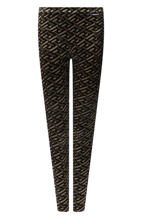 Женские леггинсы VERSACE хаки цвета по цене 52650 руб., арт. 1002433/1A01805 | Фото 1 Женские леггинсы VERSACE хаки цвета, арт. 1002433/1A01805 | Фото 1 (Материал внешний: Синтетический материал; Длина (брюки, джинсы): Стандартные; Женское Кросс-КТ: Леггинсы-одежда; Стили: Гламурный)