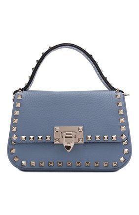 Женская сумка rockstud small VALENTINO голубого цвета по цене 104500 руб., арт. WW2B0I52/VSF | Фото 1 Женская сумка rockstud small VALENTINO голубого цвета, арт. WW2B0I52/VSF | Фото 1 (Материал: Натуральная кожа; Размер: small; Ремень/цепочка: На ремешке; Сумки-технические: Сумки top-handle, Сумки через плечо)