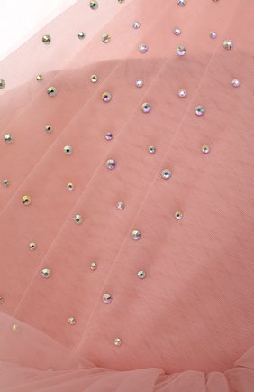 Детское платье sabrina SASHA KIM розового цвета, арт. УТ-00000543/1 | Фото 3 (Рукава: Длинные; Материал внешний: Синтетический материал; Материал подклада: Вискоза; Ростовка одежда: 4 года | 104 см, 5 лет | 110 см)