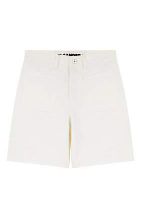 Женские джинсовые шорты JIL SANDER белого цвета по цене 47500 руб., арт. JPPU663166/WU246300 | Фото 1 Женские джинсовые шорты JIL SANDER белого цвета, арт. JPPU663166/WU246300 | Фото 1 (Материал внешний: Хлопок; Женское Кросс-КТ: Шорты; Кросс-КТ: Деним; Стили: Гранж; Длина Ж (юбки, платья, шорты): Мини)
