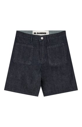 Женские джинсовые шорты JIL SANDER темно-синего цвета по цене 47500 руб., арт. JPPU663167/WU246700W | Фото 1 Женские джинсовые шорты JIL SANDER темно-синего цвета, арт. JPPU663167/WU246700W | Фото 1 (Материал внешний: Хлопок; Женское Кросс-КТ: Шорты; Кросс-КТ: Деним; Стили: Гранж; Длина Ж (юбки, платья, шорты): Мини)