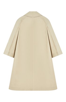 Женское пальто JIL SANDER бежевого цвета по цене 271500 руб., арт. JSCU440049/WU451650B | Фото 2 Женское пальто JIL SANDER бежевого цвета, арт. JSCU440049/WU451650B | Фото 2 (Материал внешний: Синтетический материал; 1-2-бортные: Двубортные; Рукава: Длинные; Длина (верхняя одежда): До колена; Стили: Кэжуэл)
