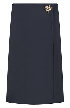Женская юбка из вискозы и шелка JIL SANDER темно-синего цвета по цене 124500 руб., арт. JSPU350706/WU391100 | Фото 1 Женская юбка из вискозы и шелка JIL SANDER темно-синего цвета, арт. JSPU350706/WU391100 | Фото 1 (Материал внешний: Вискоза; Женское Кросс-КТ: Юбка-одежда; Длина Ж (юбки, платья, шорты): До колена; Стили: Кэжуэл)
