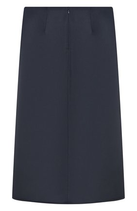 Женская юбка из вискозы и шелка JIL SANDER темно-синего цвета по цене 124500 руб., арт. JSPU350706/WU391100 | Фото 2 Женская юбка из вискозы и шелка JIL SANDER темно-синего цвета, арт. JSPU350706/WU391100 | Фото 2 (Материал внешний: Вискоза; Женское Кросс-КТ: Юбка-одежда; Длина Ж (юбки, платья, шорты): До колена; Стили: Кэжуэл)