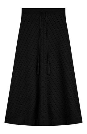 Женская юбка JIL SANDER черного цвета, арт. JSPU754057/WUY25408 | Фото 1 (Женское Кросс-КТ: Юбка-одежда; Длина Ж (юбки, платья, шорты): Миди; Стили: Кэжуэл; Материал внешний: Синтетический материал)