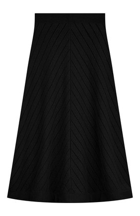 Женская юбка JIL SANDER черного цвета, арт. JSPU754057/WUY25408 | Фото 2 (Женское Кросс-КТ: Юбка-одежда; Длина Ж (юбки, платья, шорты): Миди; Стили: Кэжуэл; Материал внешний: Синтетический материал)