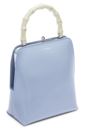 Женская сумка goji JIL SANDER голубого цвета по цене 122500 руб., арт. JSPU851578/WUB69170N | Фото 2 Женская сумка goji JIL SANDER голубого цвета, арт. JSPU851578/WUB69170N | Фото 2 (Материал: Натуральная кожа; Сумки-технические: Сумки top-handle)