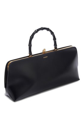 Женская сумка goji JIL SANDER черного цвета по цене 157500 руб., арт. JSPU852618/WUB69169N | Фото 2 Женская сумка goji JIL SANDER черного цвета, арт. JSPU852618/WUB69169N | Фото 2 (Материал: Натуральная кожа; Сумки-технические: Сумки top-handle)