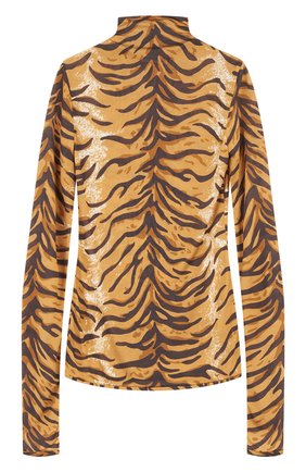 Женский шелковый топ JIL SANDER коричневого цвета по цене 82850 руб., арт. JSWU709320/WU285038 | Фото 2 Женский шелковый топ JIL SANDER коричневого цвета, арт. JSWU709320/WU285038 | Фото 2 (Материал внешний: Шелк; Рукава: Длинные; Длина (для топов): Стандартные; Стили: Гламурный)