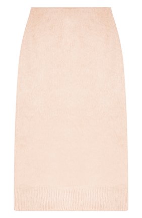 Женская юбка JIL SANDER розового цвета, арт. JSWU752347/WUY28008 | Фото 1 (Материал внешний: Шелк; Женское Кросс-КТ: Юбка-одежда; Длина Ж (юбки, платья, шорты): Миди; Стили: Кэжуэл)