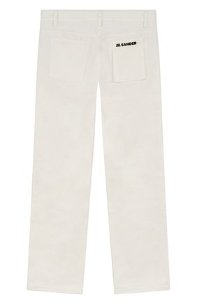 Мужские джинсы JIL SANDER белого цвета по цене 53300 руб., арт. JPUU663160/MU246300 | Фото 2 Мужские джинсы JIL SANDER белого цвета, арт. JPUU663160/MU246300 | Фото 2 (Кросс-КТ: Деним; Силуэт М (брюки): Широкие; Стили: Минимализм; Материал внешний: Деним)