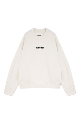 Мужской хлопковый свитшот JIL SANDER кремвого цвета по цене 35250 руб., арт. JPUU707532/MU248608 | Фото 1 Мужской хлопковый свитшот JIL SANDER кремвого цвета, арт. JPUU707532/MU248608 | Фото 1 (Материал внешний: Хлопок; Принт: С принтом; Мужское Кросс-КТ: свитшот-одежда; Стили: Минимализм)