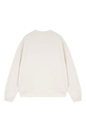 Мужской хлопковый свитшот JIL SANDER кремвого цвета по цене 35250 руб., арт. JPUU707532/MU248608 | Фото 2 Мужской хлопковый свитшот JIL SANDER кремвого цвета, арт. JPUU707532/MU248608 | Фото 2 (Материал внешний: Хлопок; Принт: С принтом; Мужское Кросс-КТ: свитшот-одежда; Стили: Минимализм)
