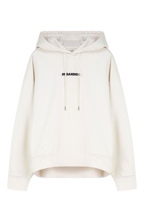 Мужской хлопковое худи JIL SANDER кремвого цвета по цене 39950 руб., арт. JPUU707533/MU248608 | Фото 1 Мужской хлопковое худи JIL SANDER кремвого цвета, арт. JPUU707533/MU248608 | Фото 1 (Материал внешний: Хлопок; Мужское Кросс-КТ: Худи-одежда; Принт: С принтом; Стили: Спорт-шик, Минимализм)