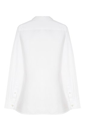Мужская рубашка JIL SANDER белого цвета по цене 31700 руб., арт. JSIU600226/MU245500 | Фото 2 Мужская рубашка JIL SANDER белого цвета, арт. JSIU600226/MU245500 | Фото 2 (Рукава: Длинные; Принт: Однотонные; Случай: Повседневный; Воротник: Кент; Стили: Минимализм; Манжеты: На пуговицах)