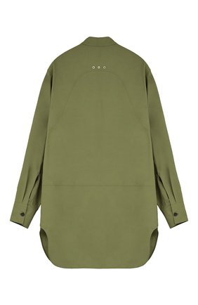 Мужская хлопковая рубашка JIL SANDER зеленого цвета по цене 58000 руб., арт. JSMU600826/MU244200 | Фото 2 Мужская хлопковая рубашка JIL SANDER зеленого цвета, арт. JSMU600826/MU244200 | Фото 2 (Материал внешний: Хлопок; Рукава: Длинные; Принт: Однотонные; Случай: Повседневный; Воротник: Кент; Стили: Минимализм; Манжеты: На пуговицах)