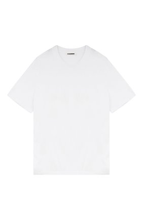 Мужская хлопковая футболка JIL SANDER белого цвета по цене 8220 руб., арт. JSMU706020/MU247308 | Фото 1 Мужская хлопковая футболка JIL SANDER белого цвета, арт. JSMU706020/MU247308 | Фото 1 (Материал внешний: Хлопок; Рукава: Короткие; Принт: Без принта; Стили: Минимализм)