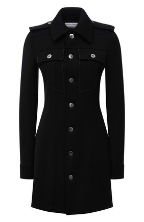 Женское шерстяное платье BOTTEGA VENETA черного цвета по цене 255500 руб., арт. 672053/V0IV0 | Фото 1